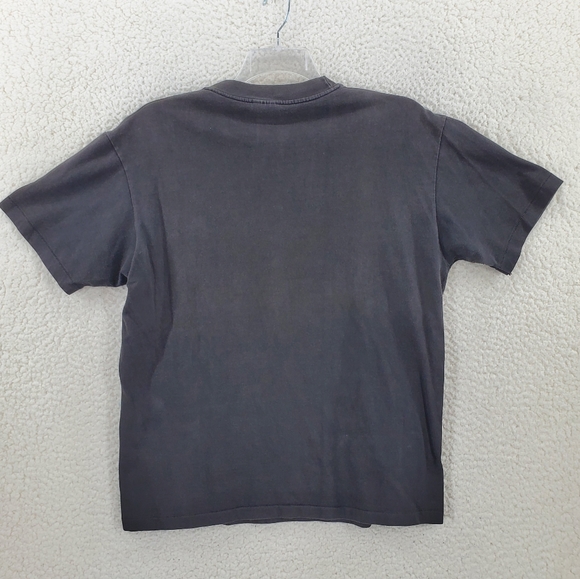 VTG Hanes Single Stitch T-Shirt Mens L 42-44 Black Hawaii Palm Tree Graphic USA - Picture 10 of 10